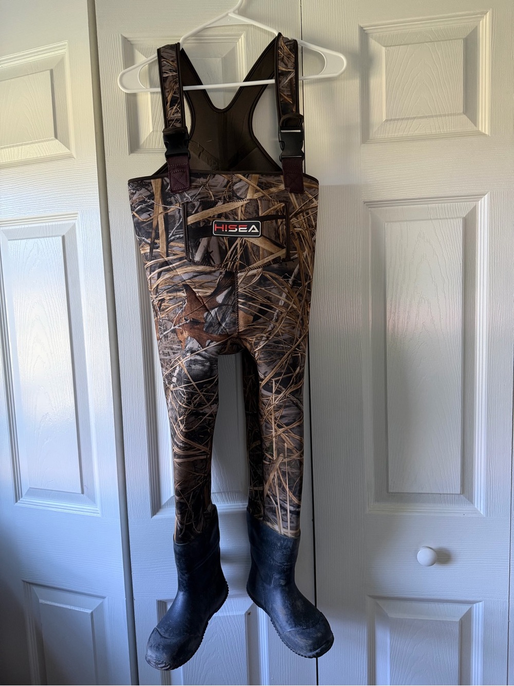 Kids Camo Waders Bib Overalls - Brown Camo